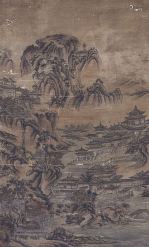 Chinese Landscape Handscroll by Guo Zhongshu