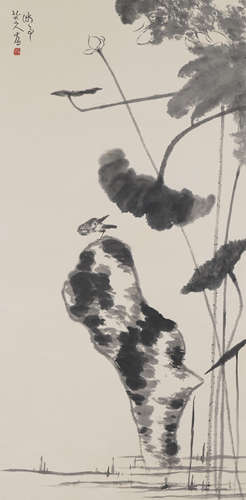 Chinese Bird-and-Flower Painting by Bada Shanren