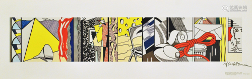 ROY LICHTENSTEIN - Sketch for Greene Street Mural -