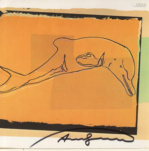 ANDY WARHOL - La Plata River Dolphin - Color offset