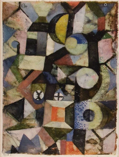 PAUL KLEE - Composition - Original color collotype