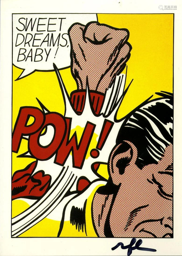 ROY LICHTENSTEIN - Sweet Dreams Baby! - Color offset