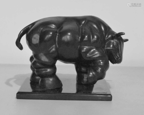 FERNANDO BOTERO [imputee] - Toro - Bronze sculpture