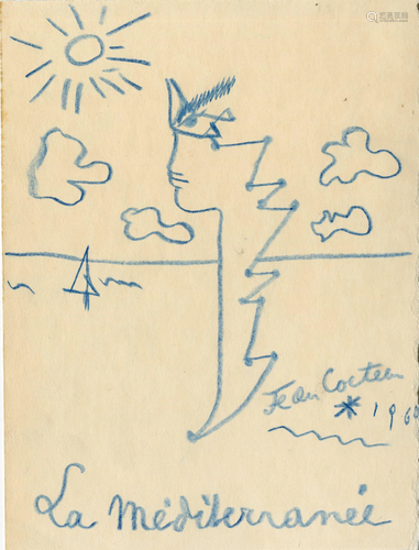 JEAN COCTEAU [d'apres] - La Mediterranee - Original