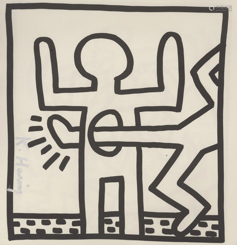 KEITH HARING - Empty Stomach - Lithograph