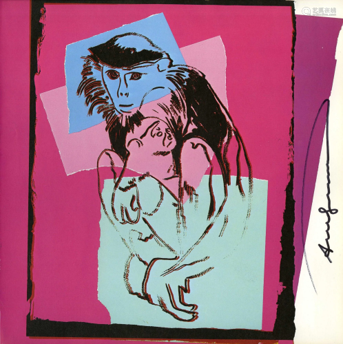 ANDY WARHOL - Douc Langur (Mother & Baby) - Color