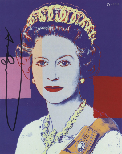 ANDY WARHOL - Queen Elizabeth II (#4) - Color offset