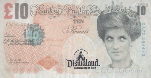 BANKSY [d'apres] - Di-faced Tenner - Color print