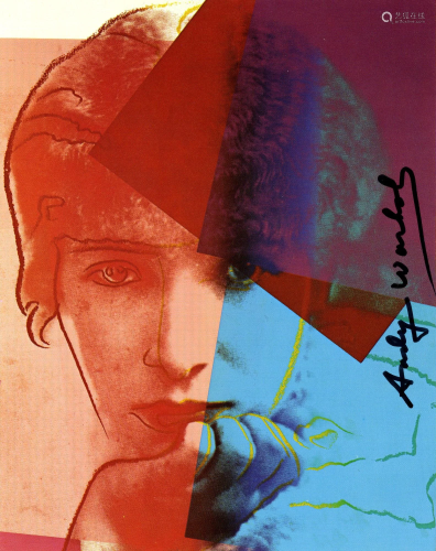 ANDY WARHOL - Sarah Bernhardt - Color offset lithograph