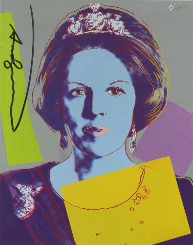 ANDY WARHOL - Queen Beatrix (#3) - Color offset