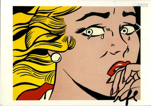 ROY LICHTENSTEIN - Crying Girl - Color offset