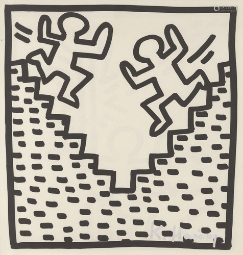 KEITH HARING - Stairs - Lithograph