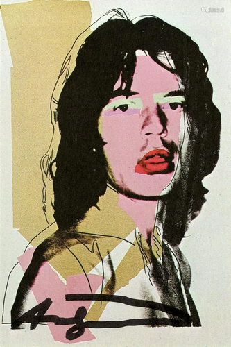 ANDY WARHOL - Mick Jagger #08 (first edition) - Color