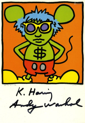 ANDY WARHOL & KEITH HARING - Andy Mouse I, Homage to