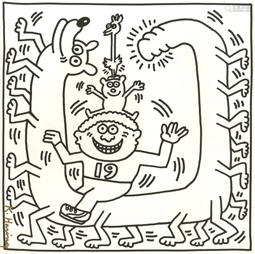 KEITH HARING - Nineteen Legs - Lithograph