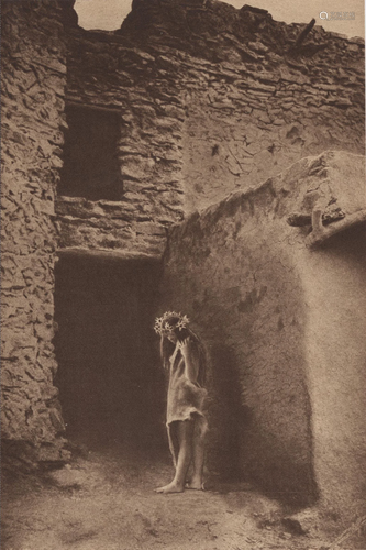 EDWARD S. CURTIS - Golden Stars at the Pueblo -