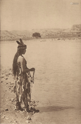 EDWARD S. CURTIS - Beads of the Navajo - Original