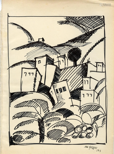 ALBERT GLEIZES [d'apres] - Les Bermudes - Pen and ink