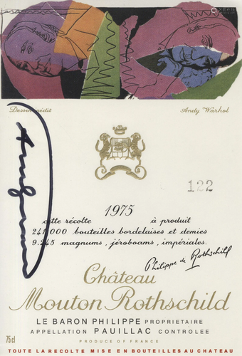 ANDY WARHOL - Baron Philippe Rothschild - Color offset