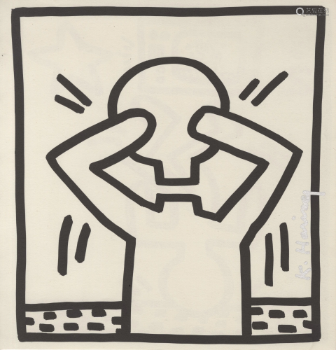 KEITH HARING - Headless Man with Head - Lithograph
