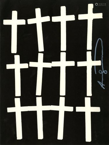 ANDY WARHOL - Crosses #1 - Lithograph