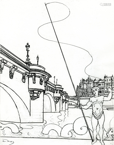 ANDRE DERAIN - Le Pont Neuf - Etching & drypoint