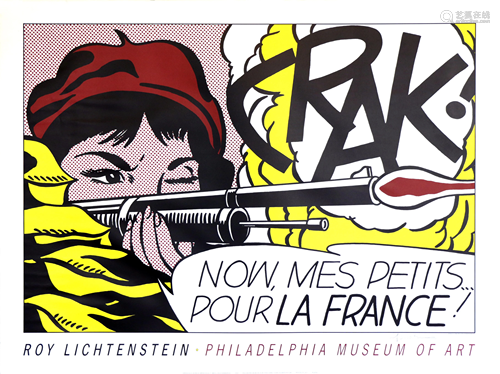 ROY LICHTENSTEIN - Crak! - Original color lithograph