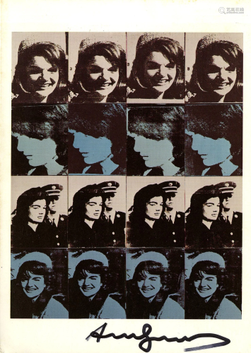 ANDY WARHOL - 16 Jackies - Color offset lithograph
