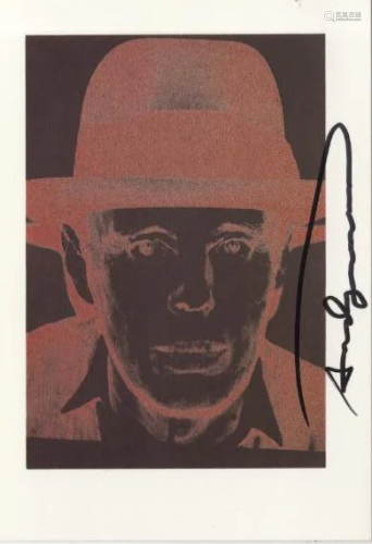ANDY WARHOL - Joseph Beuys - Color offset lithograph
