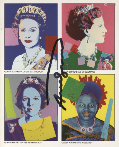 ANDY WARHOL - Reigning Queens - Color offset lithograph