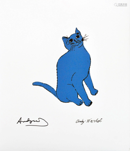 ANDY WARHOL [d'apres] - One Blue Pussy - Color