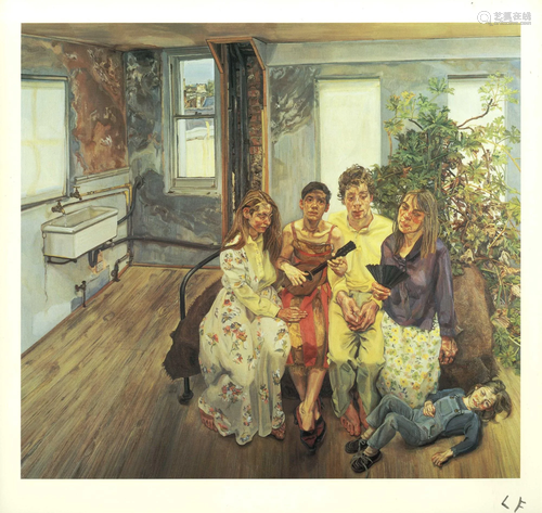 LUCIAN FREUD - Large Interior W11 (after Watteau) -