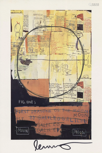 JEAN-MICHEL BASQUIAT - Galileo Galilei - Color offset