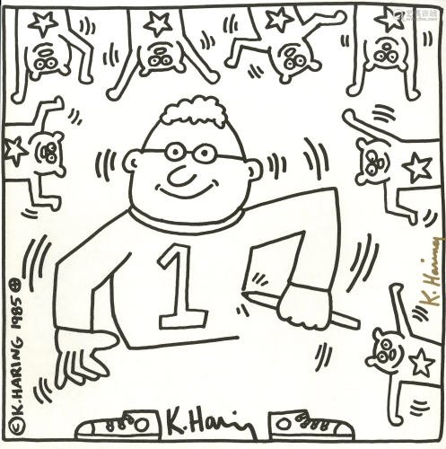 KEITH HARING - One Artist - Lithograph