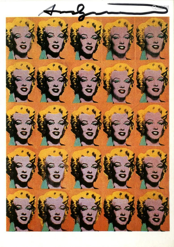 ANDY WARHOL - Marilyn x 25 - Color offset lithograph