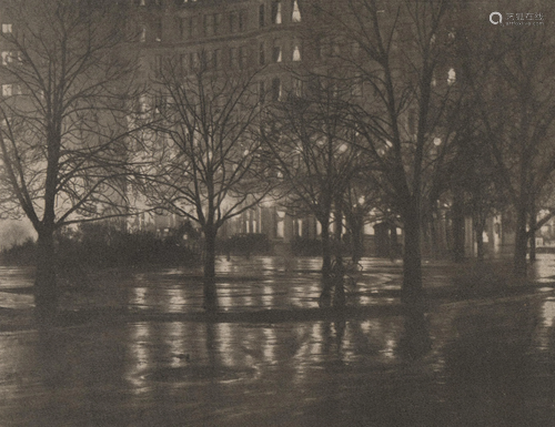 ALFRED STIEGLITZ - Reflections, Night