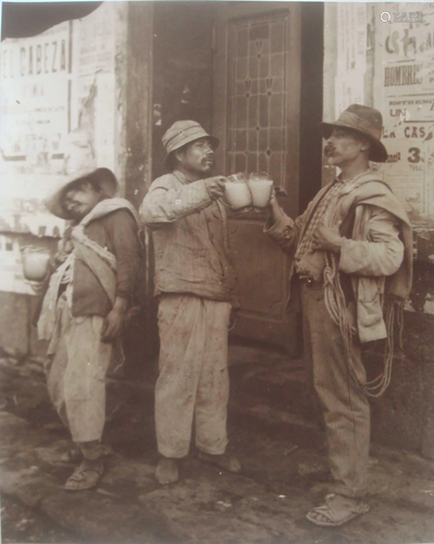 ISMAEL CASASOLA - Mecapaleros Tomando Pulque - Gelatin