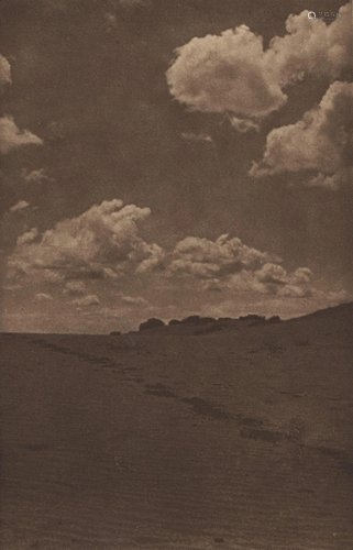 EDWARD S. CURTIS - A Trail across the Desert Sands -