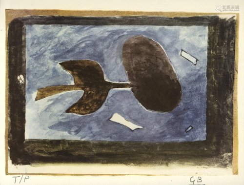 GEORGES BRAQUE - A tire l'aile - Original color