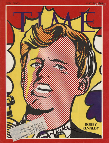 ROY LICHTENSTEIN - Bobby Kennedy - Color offset