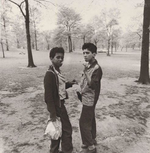 DIANE ARBUS - Two Boys Smoking in Central Park, N.Y.C -