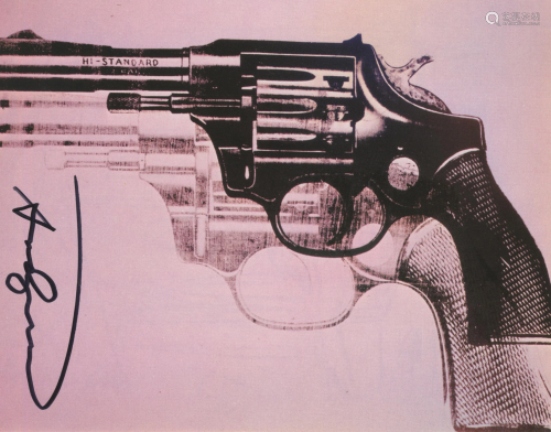 ANDY WARHOL - Guns #10 - Color offset lithograph