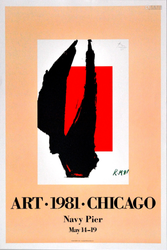 ROBERT MOTHERWELL - Art 1981 Chicago - Original color