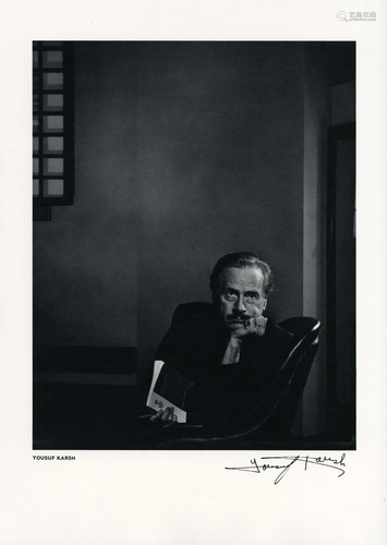 YOUSUF KARSH - Marshall McLuhan - Vintage photogravure