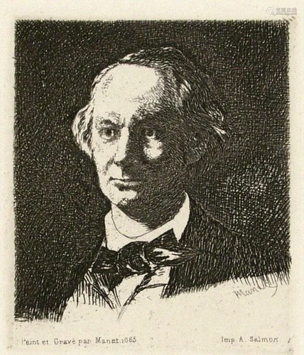 EDOUARD MANET - Charles Baudelaire de Face III -