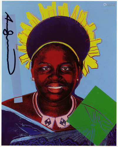 ANDY WARHOL - Queen Notombi (#2) - Color offset