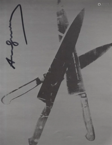 ANDY WARHOL - Knives #01 - Color offset lithograph