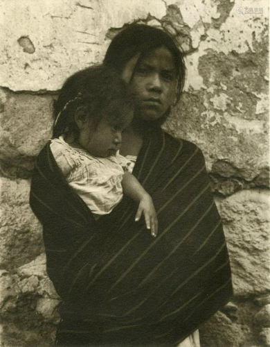 PAUL STRAND - Girl and Child, Toluca - Original