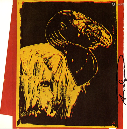 ANDY WARHOL - California Condor - Color offset