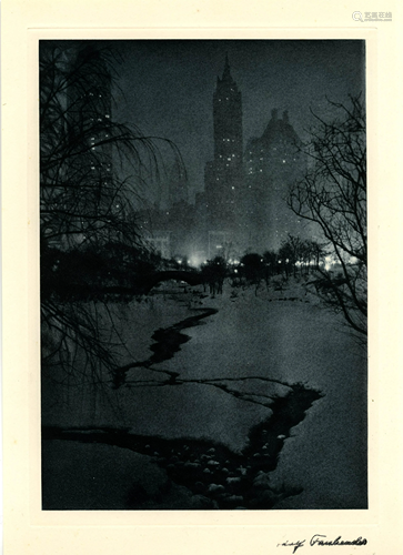 ADOLF FASSBENDER - The White Night - Original vintage